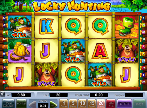 Lucky Hunting pelaa peliautomaattia verkossa
